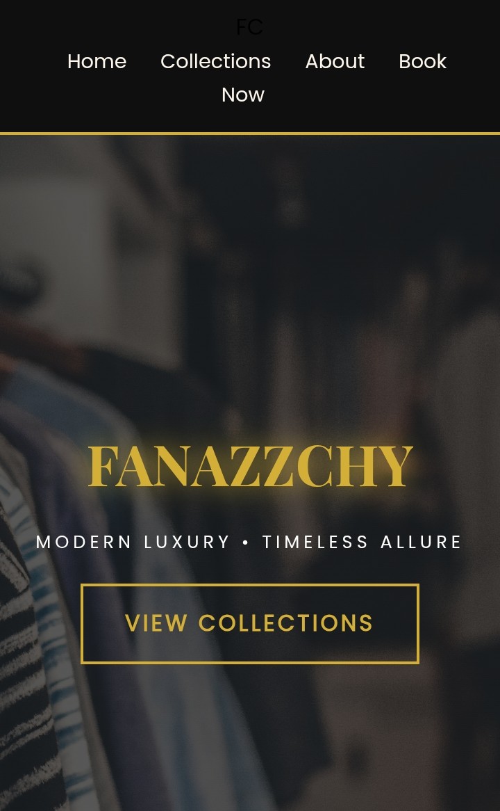 FANAZZCHY COUTURE Website Screenshot